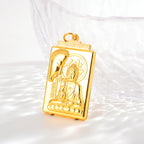 3D Hard Gold Pendant Buddha