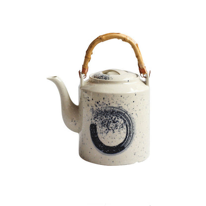 Large capacity ceramic teapot