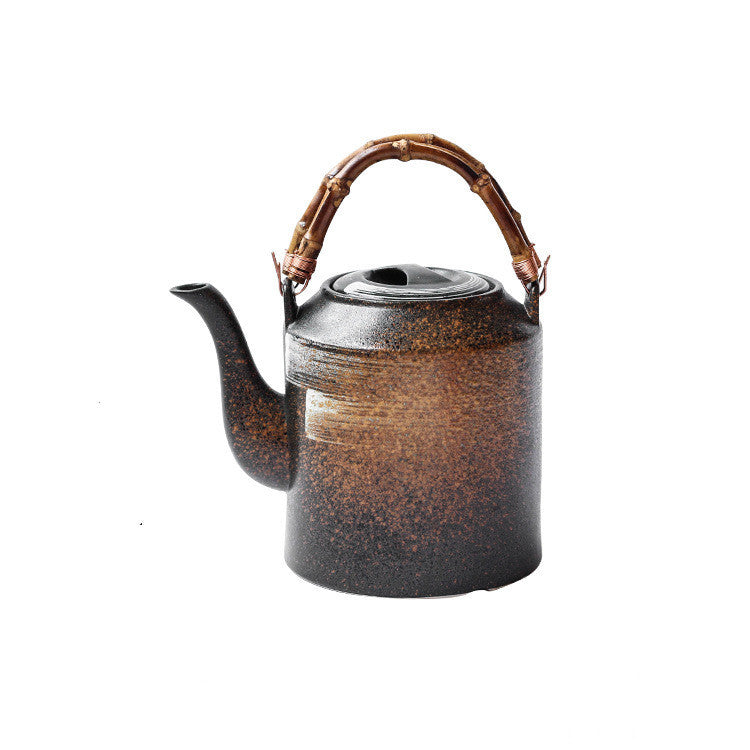 Large capacity ceramic teapot