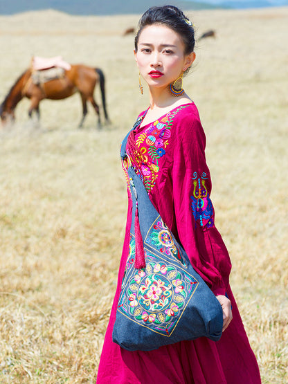 Vintage embroidery bag