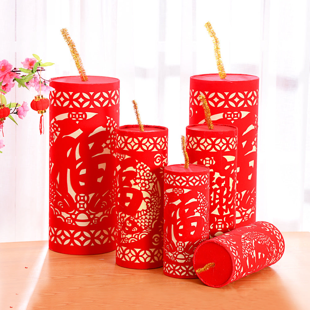 Firecracker ornaments for the Spring Festival