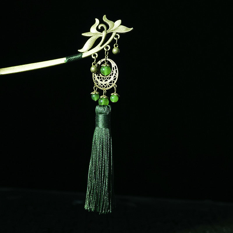 Gift hairpin classic tassel bookmark