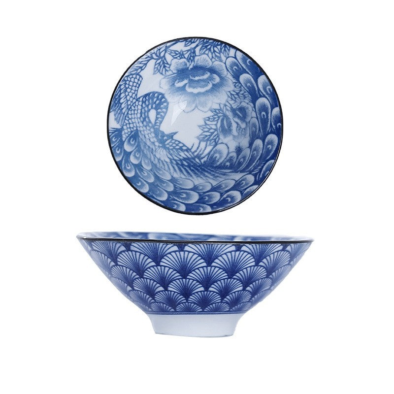 Ceramic Kung Fu Tea Cup Blue And White Porcelain