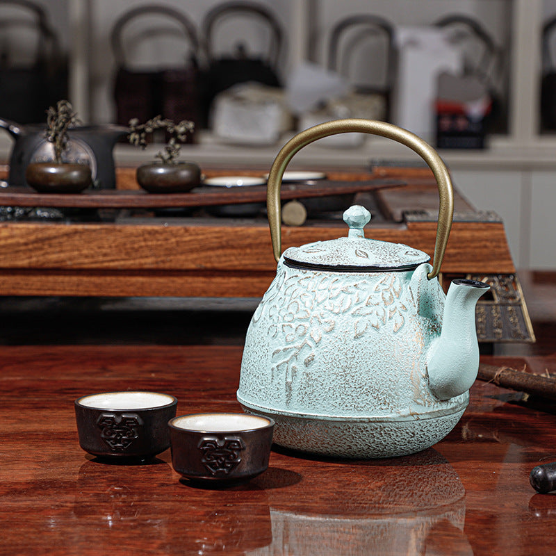 Cast Iron Teapot Uncoated Pure Handmade Household