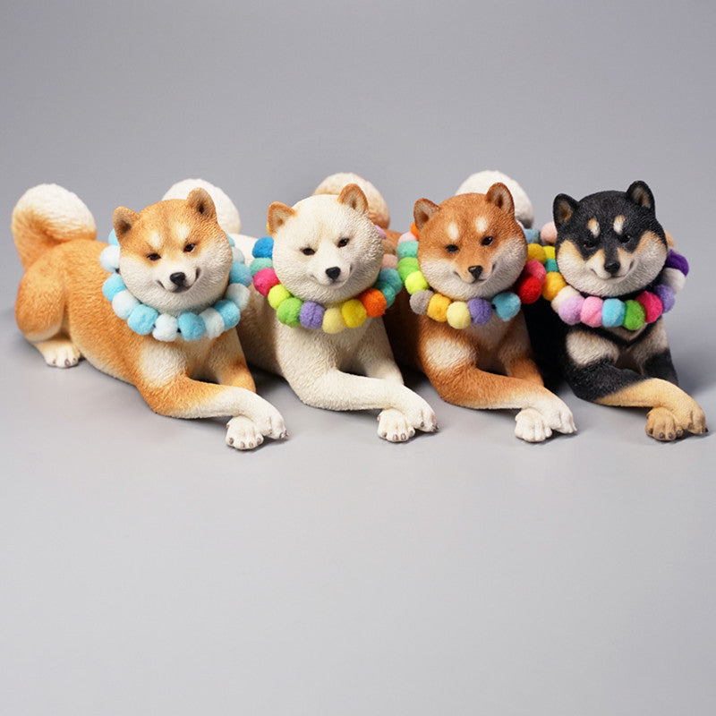 Horizontal Shiba Inu model ornaments BYD car interior decoration