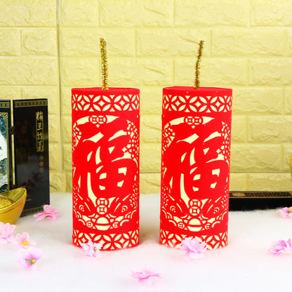 Firecracker ornaments for the Spring Festival