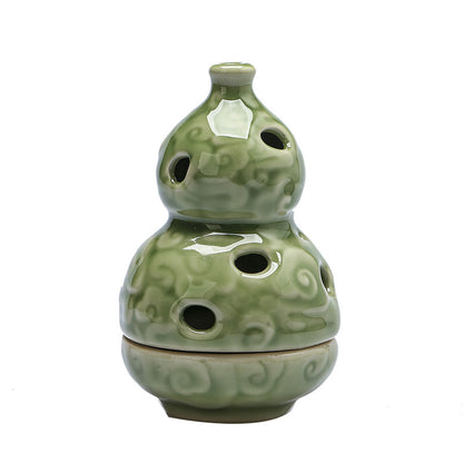 Celadon Gourd Incense Coil Burner Ornaments