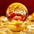 God of Fortune Crystal Ball Night Light Chinese New Year Fortune Ornaments