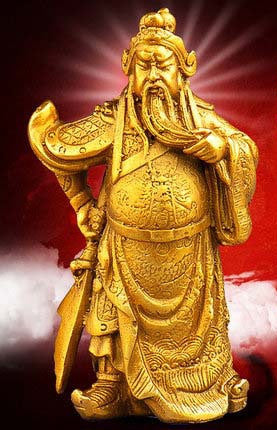 Pure Copper God Of Wealth God Statue Metal Craft Decoration