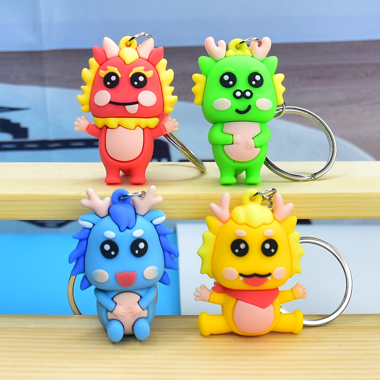 Wacky Style Creative Gift Cute Dragon Keychain