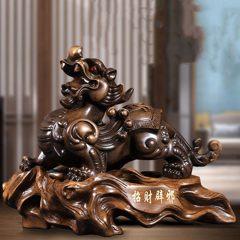 Lucky Fortune Feng Shui Living Room Office Decorations Pixiu Ornament