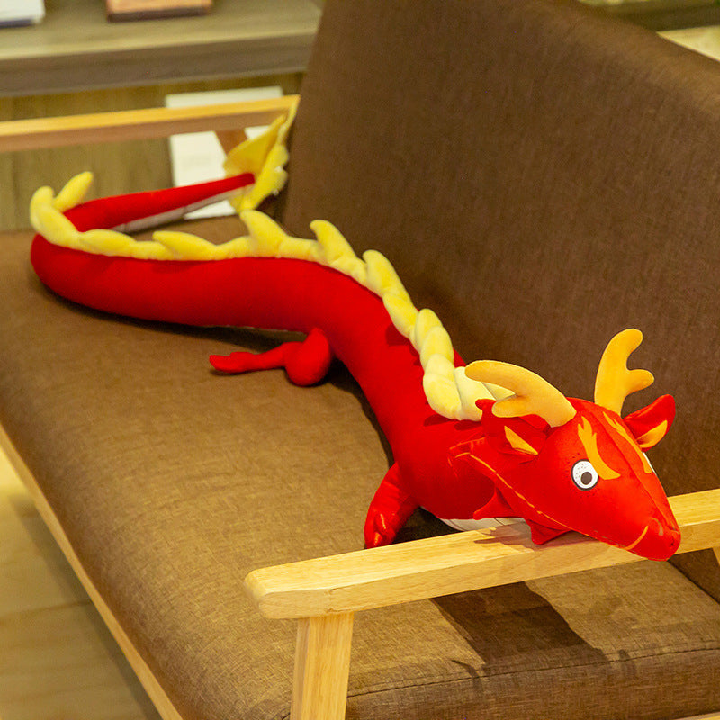 Chinese dragon plush toy doll pillow