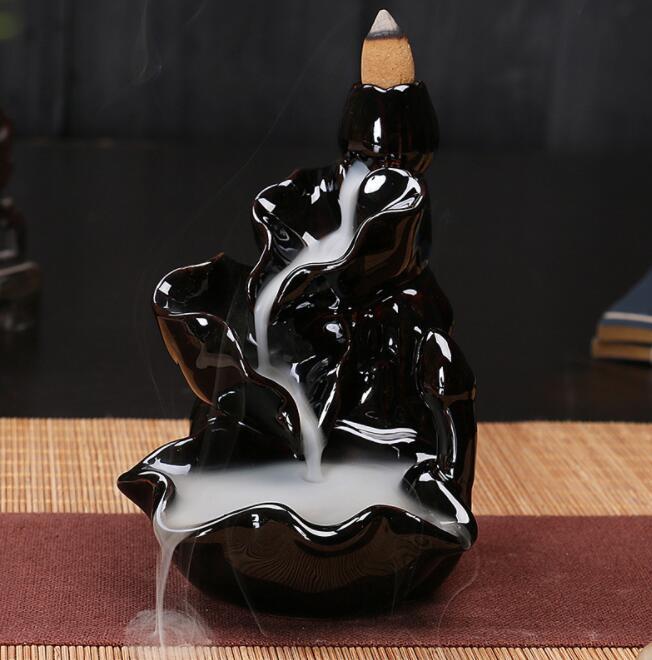 Chinese Ceramic Backflow Incense Burner Decoration