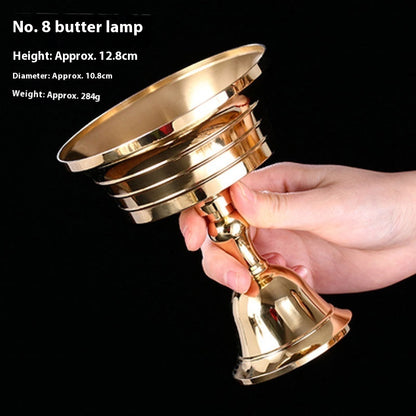 Pure Copper Butter Lamp Holder For Buddha Worship