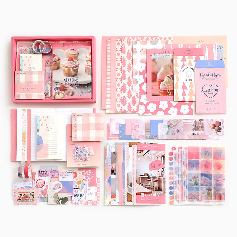 Cute Cream Style Notebook Gift Set