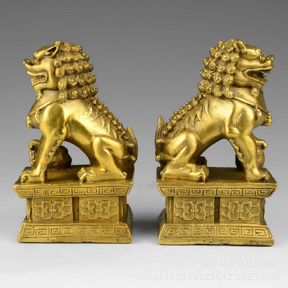 Pure copper lion ornaments