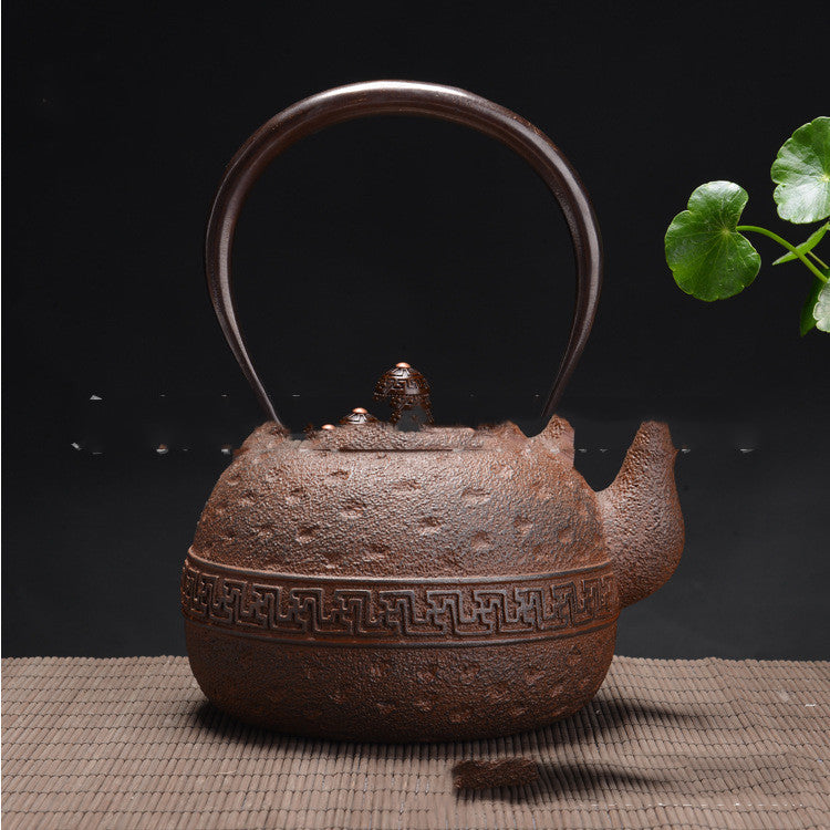 Cast iron teapot