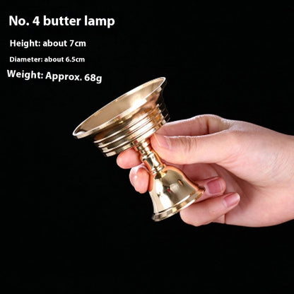 Pure Copper Butter Lamp Holder For Buddha Worship