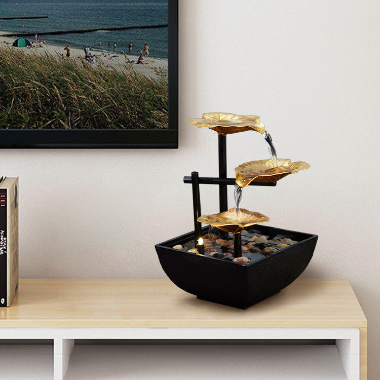Desktop Feng Shui Rotating Water Fountain Ornament