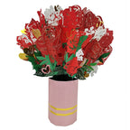 Creative 3D Red Rose Stereoscopic Greeting Cards