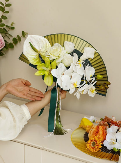 Creative Bridal Bouquet Bride Wedding Circular Fan