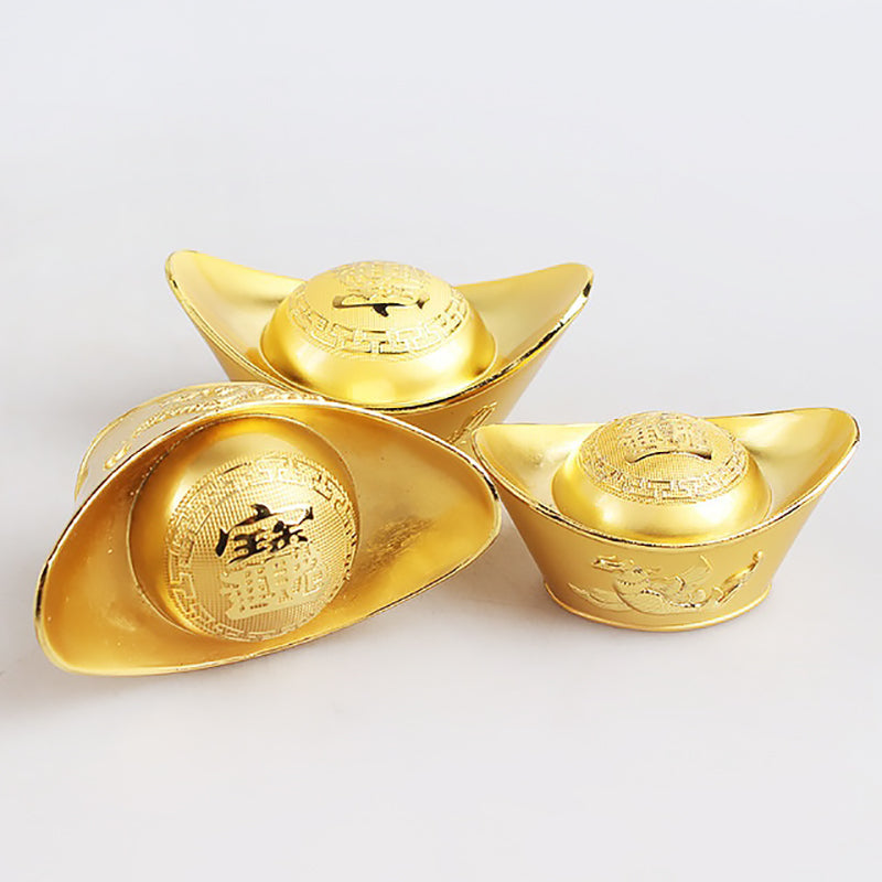 Alloy dragon and phoenix gold ingot