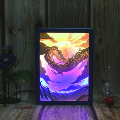 Chinese Style Anime Dragon Night Light Decoration