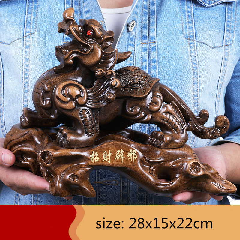 Lucky Fortune Feng Shui Living Room Office Decorations Pixiu Ornament