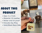 Customized Keychain for Pet Photos Small Pendant