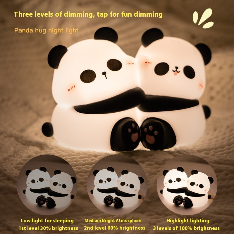 Panda Hug Small Night Lamp LED Desktop Decoration Night Light