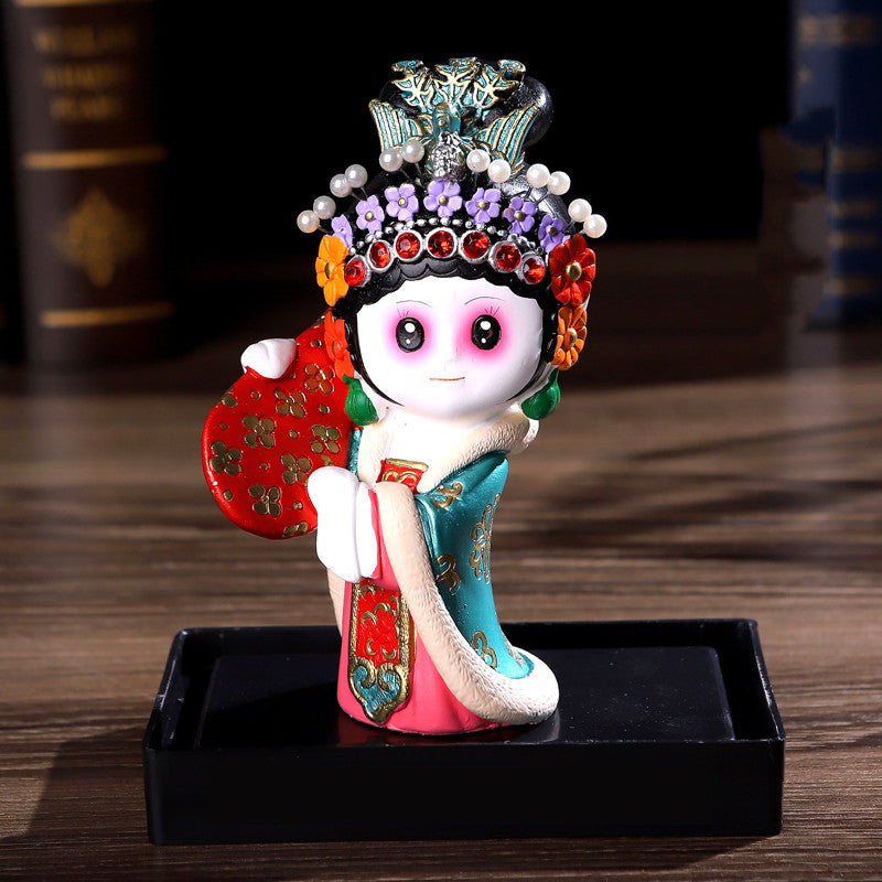 Chinese Style Peking Opera Mask Character Ornaments Home Accessories