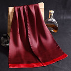 Double Layer Silk Crepe Satin Men's Silk Scarf Long Scarf Scarf