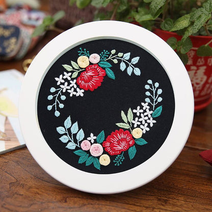 Lu Embroidery Handmade Embroidery Diy Hanging Painting Material Package