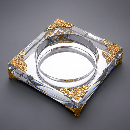 Luxury Crystal Glass Ashtray Creative Personality Trend