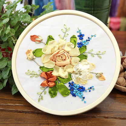 Embroidery Diy Pure Handmade Self-embroidery 3D Stereoscopic Flower Embroidery