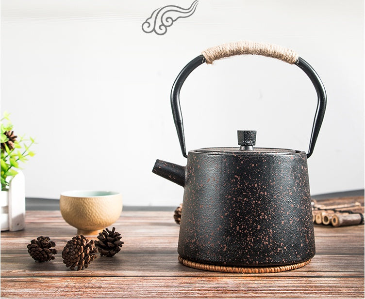 Chinese vintage handmade cast iron teapot