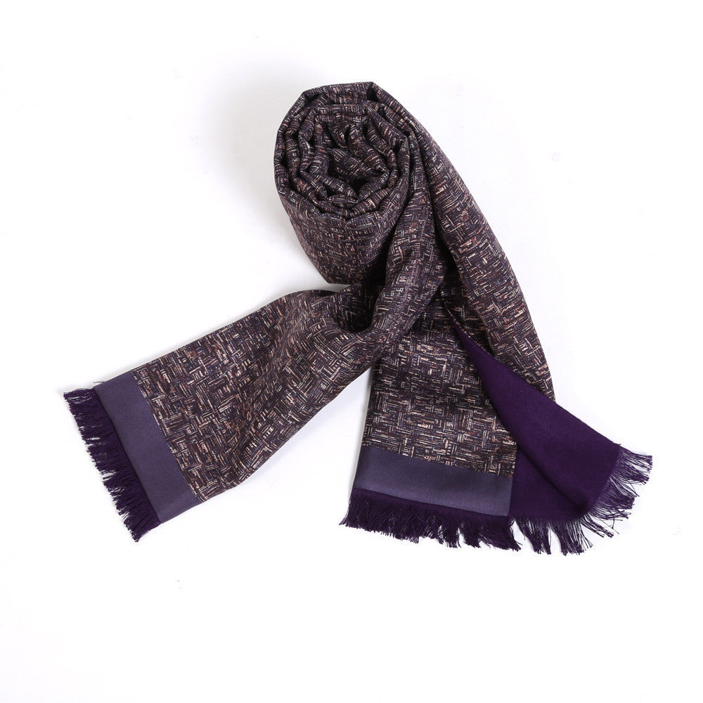 Double men's scarf