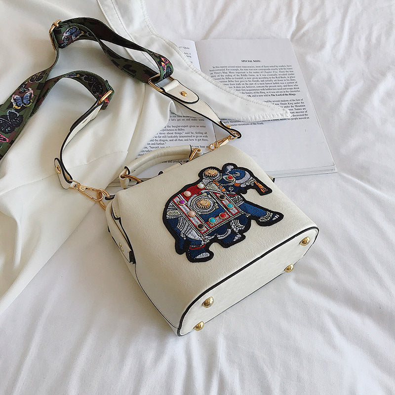 Exotic auspicious embroidery bag