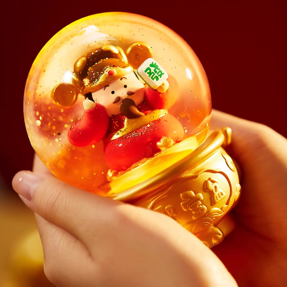 God of Fortune Crystal Ball Night Light Chinese New Year Fortune Ornaments