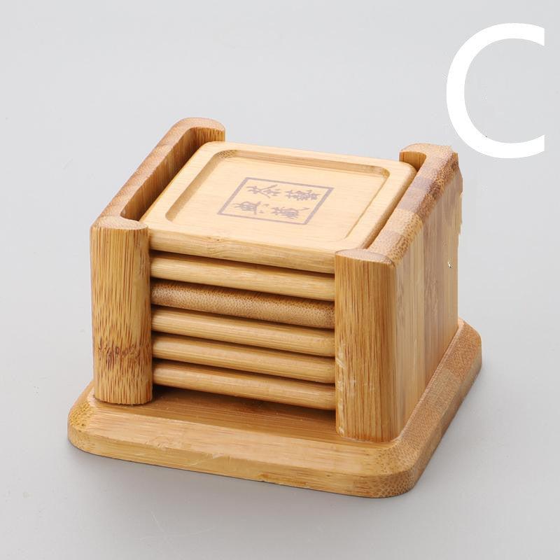 Chinese Style Kung Fu Tea Wooden Coasters Coffee Coaster Set