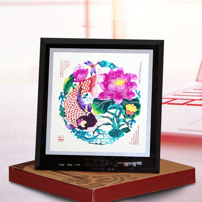 Chinese style paper-cut ornaments folk culture paper-cut paintings