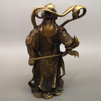 Pure Copper Sword Loyal Guan Gong Ornaments