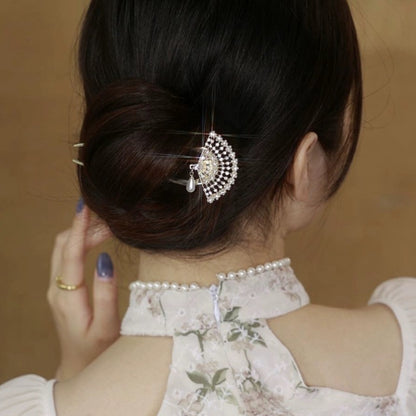 Fairy Temperamental Pearl Tassel U-shaped Hairpin High-grade Simple Tie Up The Hair