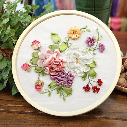 Embroidery Diy Pure Handmade Self-embroidery 3D Stereoscopic Flower Embroidery