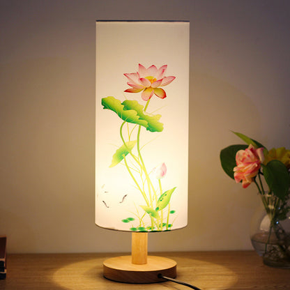 Modern New Chinese Bedroom Bedside Table Lamp