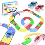 Magnetic Race Track Playset with 2 Cars – STEM Building Toy for Kids (30 pcs)