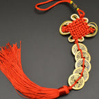 Enlightened Five Emperor's Coins Copper Coin Pendant