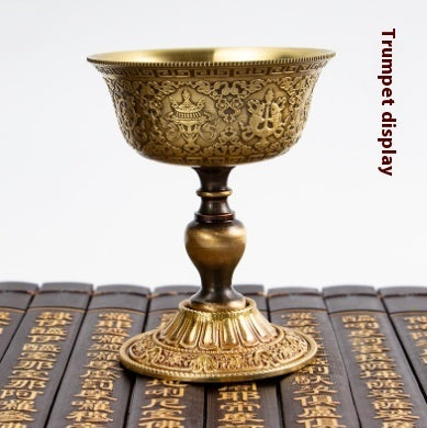 Pure Copper Butter Lamp Holder For Buddha Worship