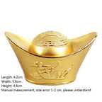Alloy dragon and phoenix gold ingot
