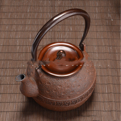 Cast iron teapot